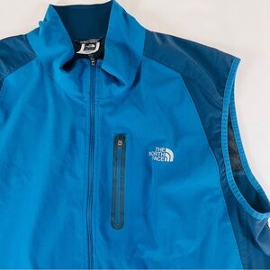 The North Face Mens Size XL Flight Series Vest Lightweight Full Zip Blue Outdoor